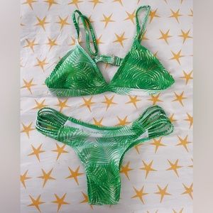 Sunny-Co Green Bikini Set